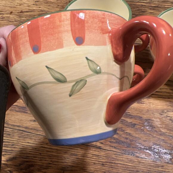 Set Of FOUR Pfaltzgraff Napoli LARGE 4.5” Coffee / Soup Mugs EXCELLENT PRISTINE! - Picture 8 of 9